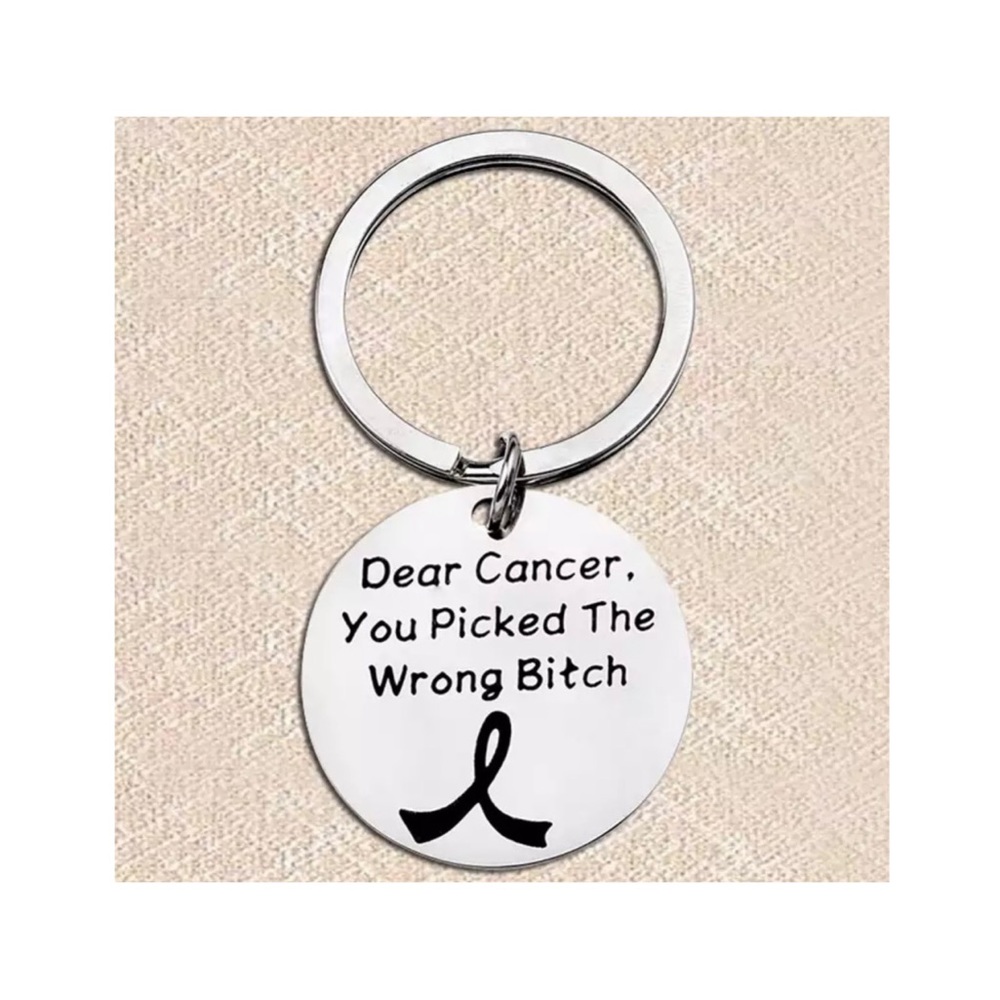 $1 CANCER KEYCHAIN NEW $1 WITH ANY $10 ORDER OR MORE - Picture 2 of 5